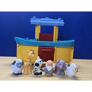Fisher Price Little People Noah’s Ark Animals Noah Figure With Animals Mixed Lot